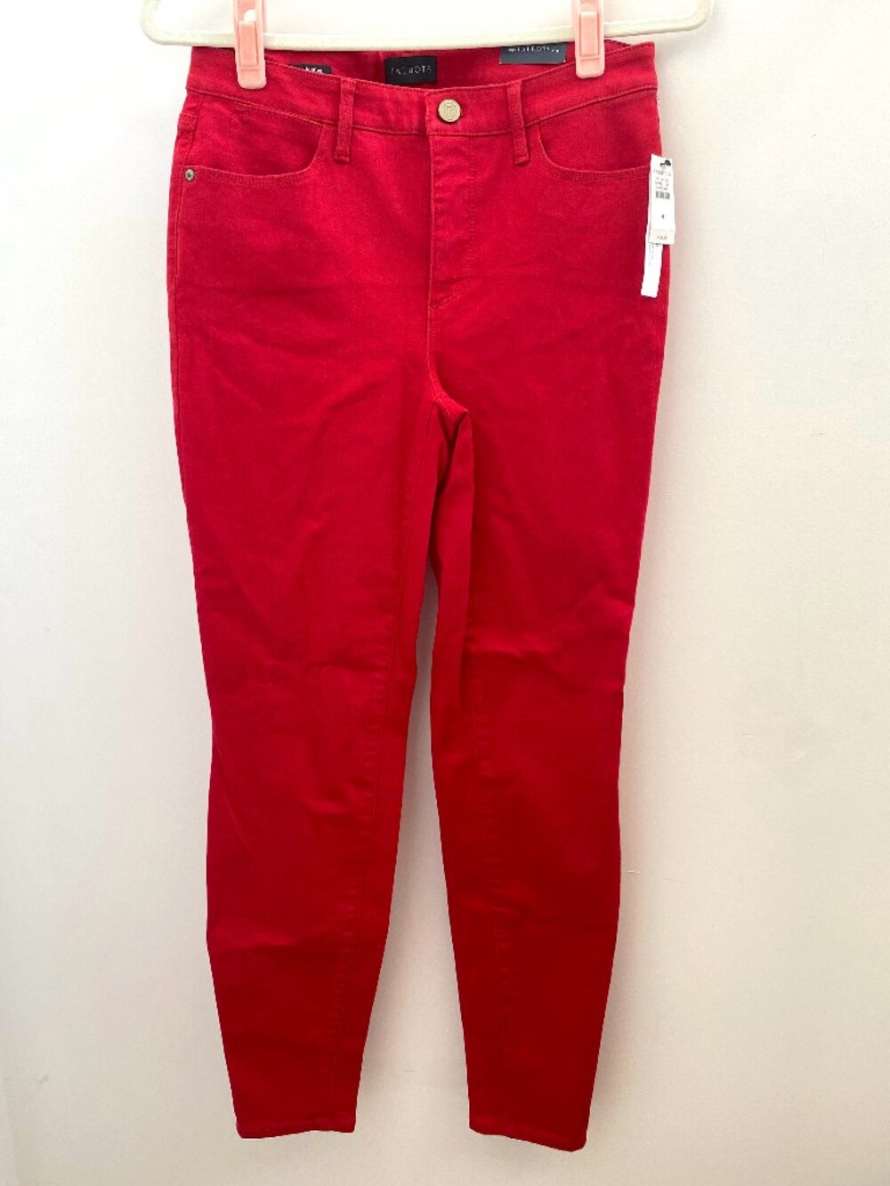 Talbots Red Slimming High Waisted Jeggings NWT Size 4